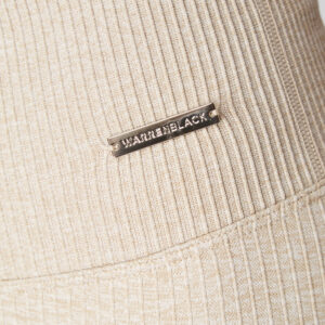 Seamless Ribbed Leggings - Beige