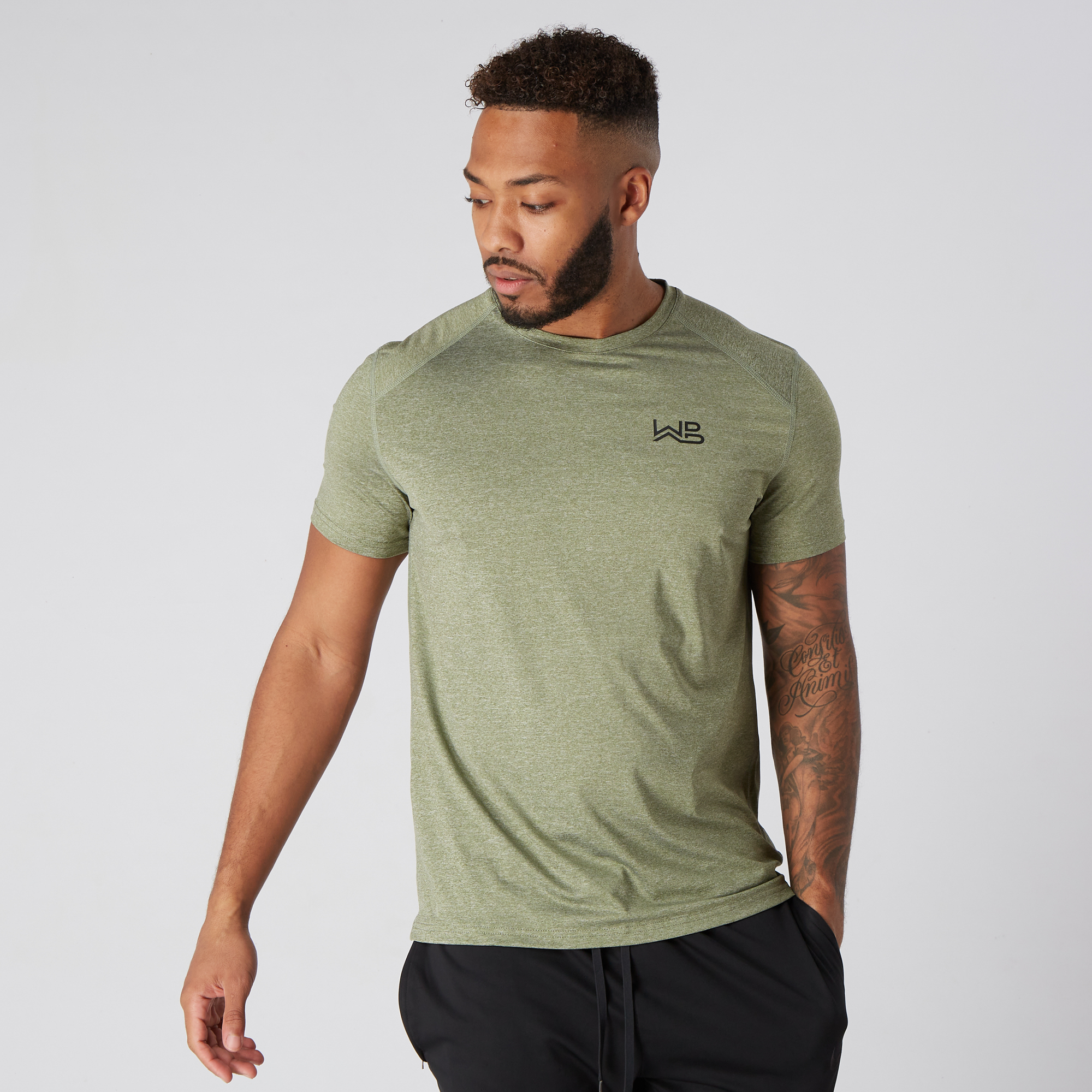 T-Shirt - Green Marl - Image 5